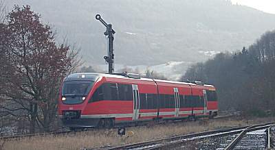 Einfahrt aus Richtung Br&uuml;ck (21.1.01)