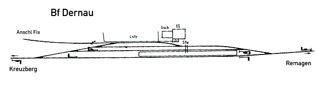 Gleisplan Dernau