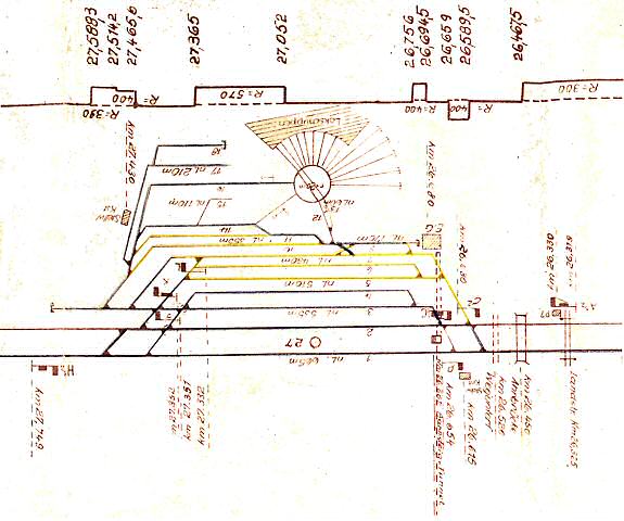 Gleisplan Kreuzberg 1948